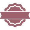 publicity badge-of-circular-star-shape-with-a-frontal-banner-in-the-middle